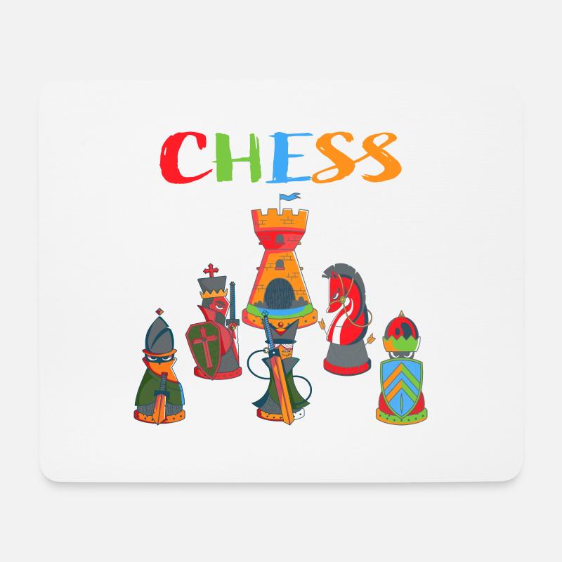 Chess - Mouse Pad (horizontal) - white