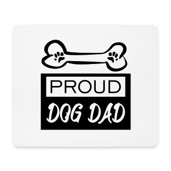 Stolzer Hunde Vater - Mousepad (Querformat) - Weiß - Vorne