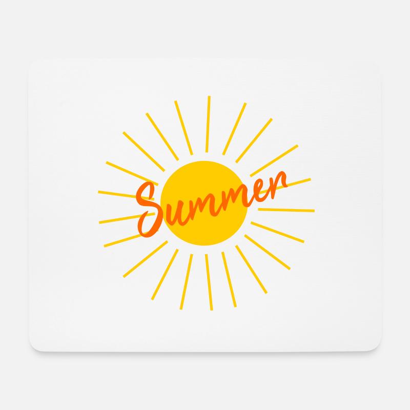 Sonne Sommer Beach Urlaub T-shirt - Mousepad (Querformat) - Weiß