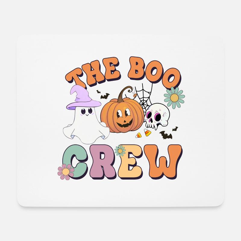 Halloween Boo Crew Team - Mousepad (Querformat) - Weiß