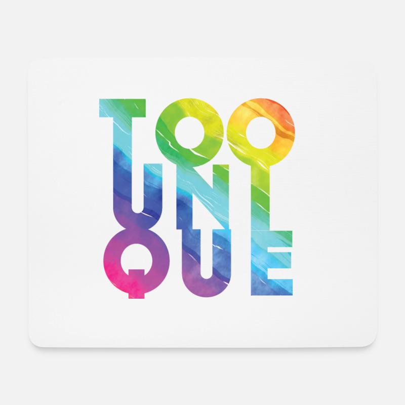 Too Unique - Mouse Pad (horizontal) - white