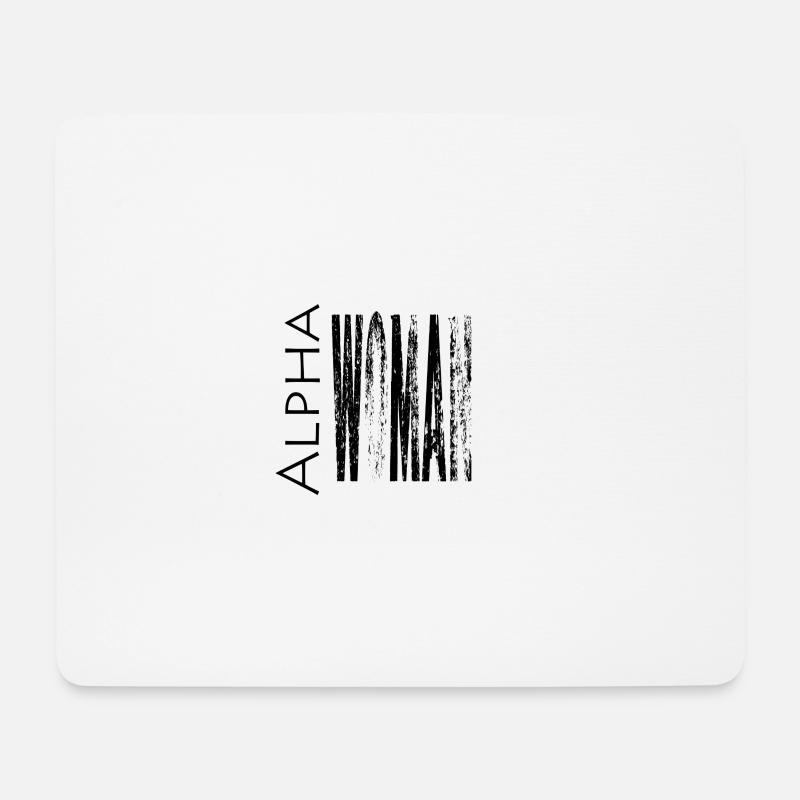 ALPHA WOMEN - Mousepad (Querformat) - Weiß