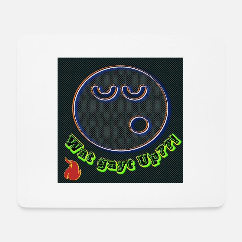 Wat gayt Up??! - Image - 2023 - Mouse Pad (horizontal) - white