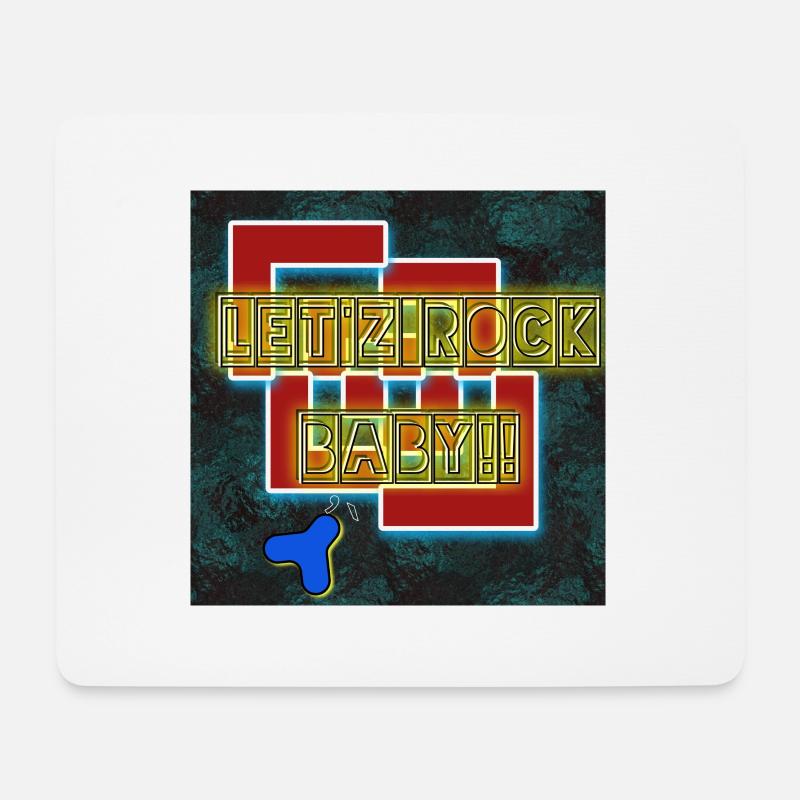 Let'z Rock Baby!! - Abbild - 2023 - Mousepad (Querformat) - Weiß