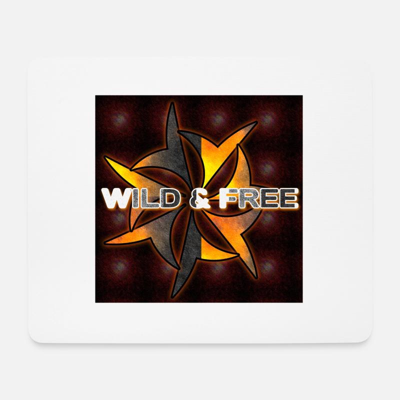 Wild & Free - Club WoW - Mouse Pad (horizontal) - white