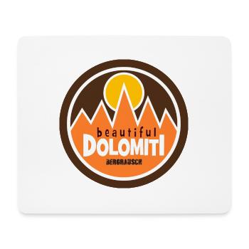 Beautiful Dolomiti South Tyrol Mountains Bergrausch Alps - Mouse Pad (horizontal) - white - Front