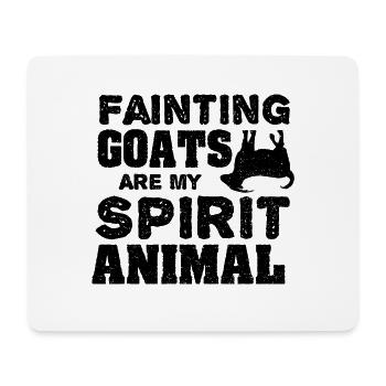 Fainting Goats Are My Spirit Animal - Tier - Mousepad (Querformat) - Weiß - Vorne