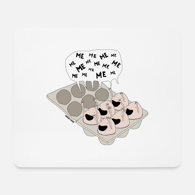 eier - Mousepad (Querformat) - Weiß