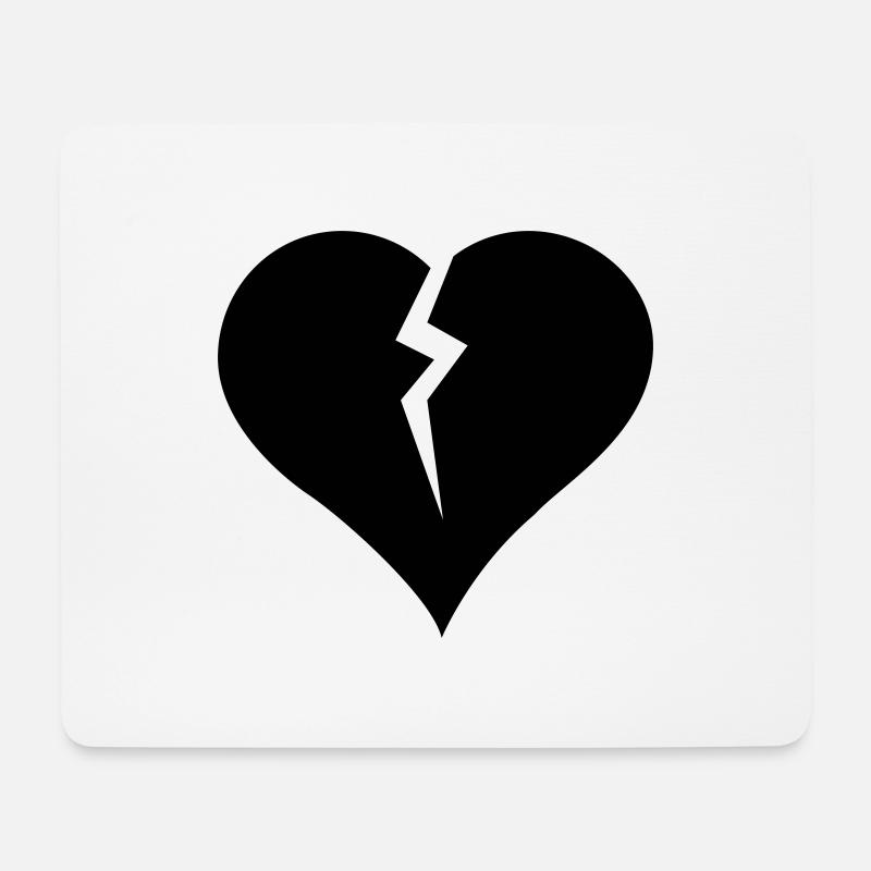 heart - Mouse Pad (horizontal) - white