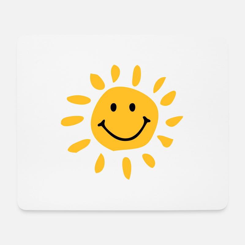 Sonne - Mousepad (Querformat) - Weiß