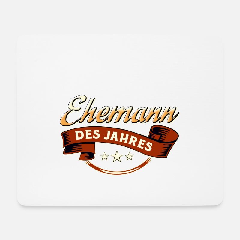 Ehemann des Jahres RAHMENLOS Geschenk - Mousepad (Querformat) - Weiß