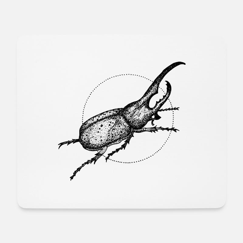 Żuk - Mousepad (Querformat) - Weiß