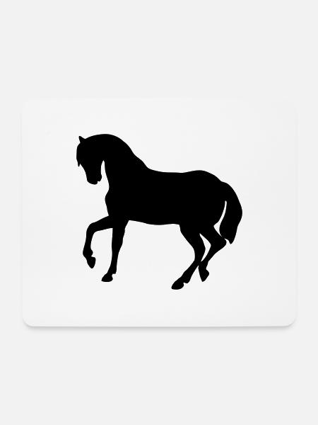 Süßes Pony - Mousepad (Querformat) - Weiß