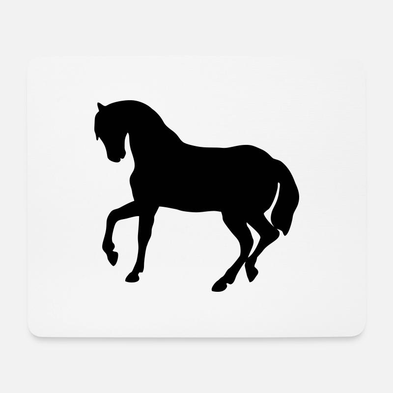 Süßes Pony - Mousepad (Querformat) - Weiß