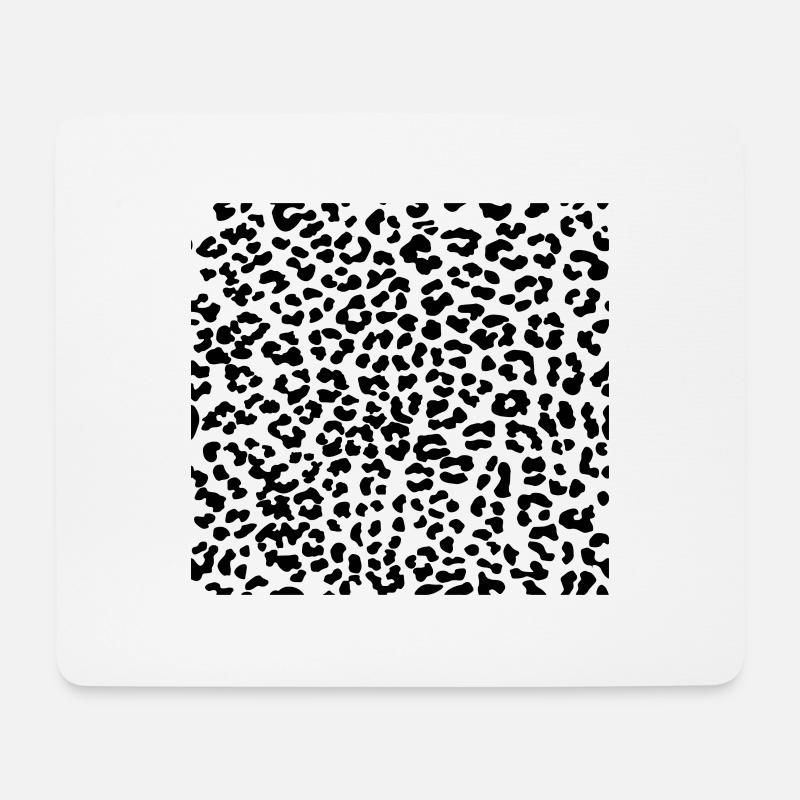 Leoparden Muster - Mousepad (Querformat) - Weiß