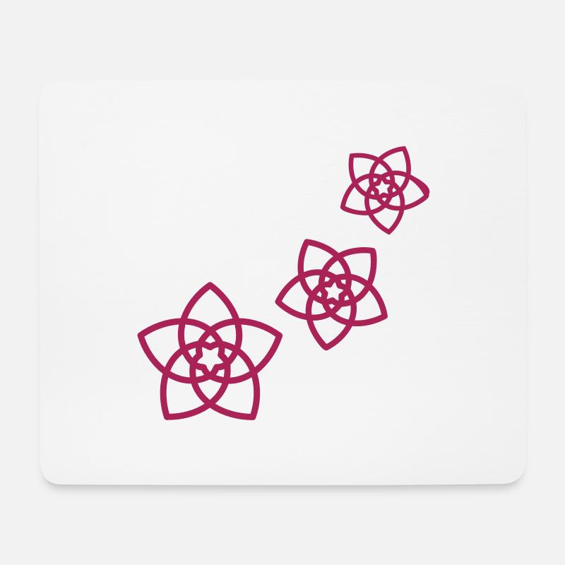 Venusblumen Vektor - Blumen der Liebe, c, - Mousepad (Querformat) - Weiß