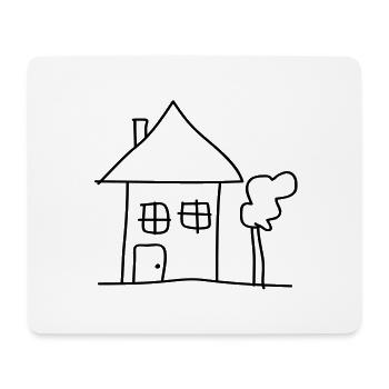 house - Mouse Pad (horizontal) - white - Front