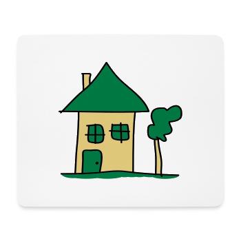 house - Mouse Pad (horizontal) - white - Front