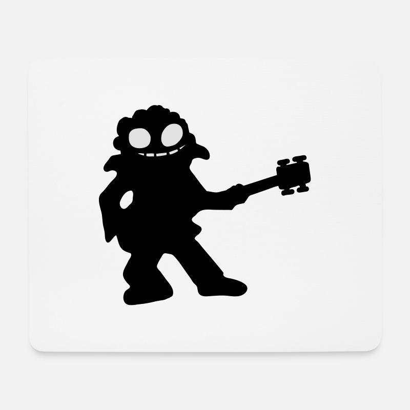 bass guitar - Mouse Pad (horizontal) - white