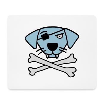 pirate_dog_042013_a_3c - Tapis de souris (format paysage) - blanc - Devant