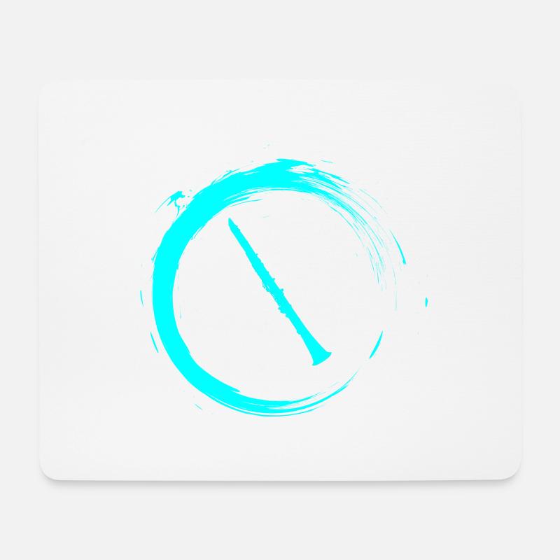 Klarinette - Mousepad (Querformat) - Weiß