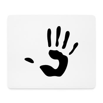 tribal main - Tapis de souris (format paysage) - blanc - Devant