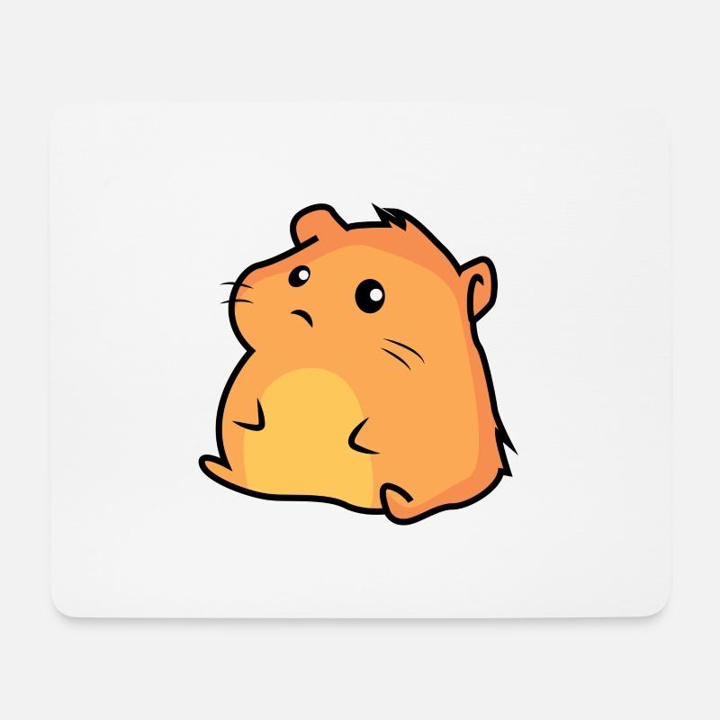 Chubby little hamster - Mouse Pad (horizontal) - white