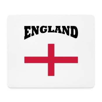 England + cross - Mousepad (Querformat) - Weiß - Vorne