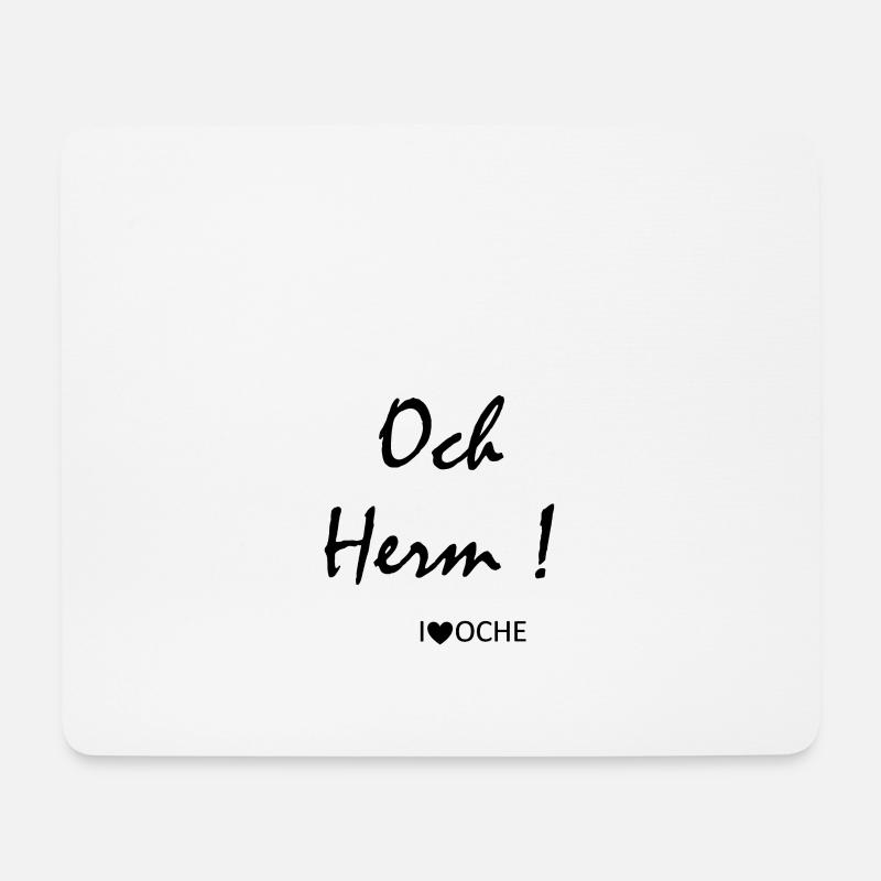 Och herm - Mousepad (Querformat) - Weiß