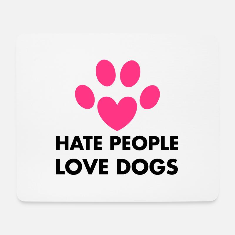 Dogs - Mousepad (Querformat) - Weiß