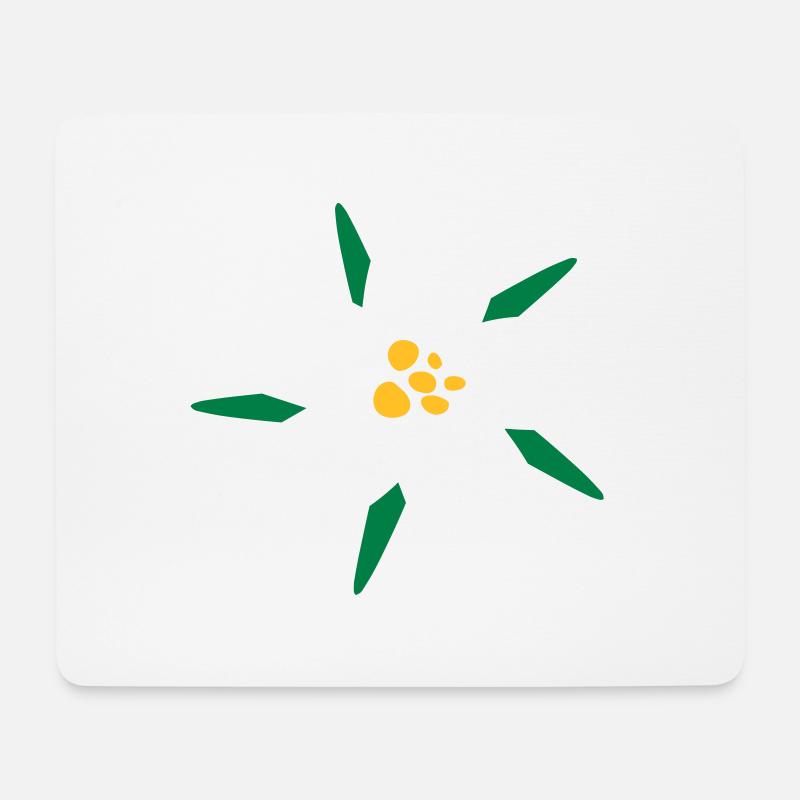 Edelweiss - Mousepad (Querformat) - Weiß