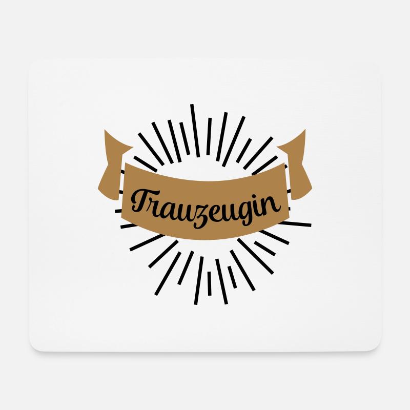 trauzeugin - Mousepad (Querformat) - Weiß