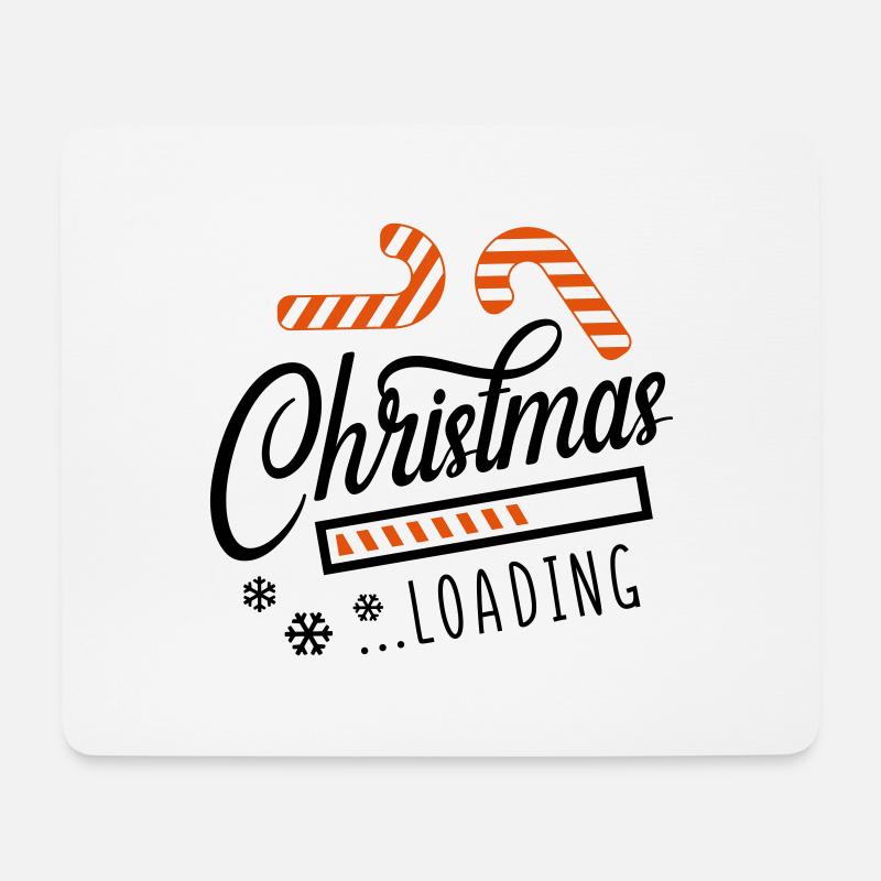 christmas loading - Mousepad (Querformat) - Weiß