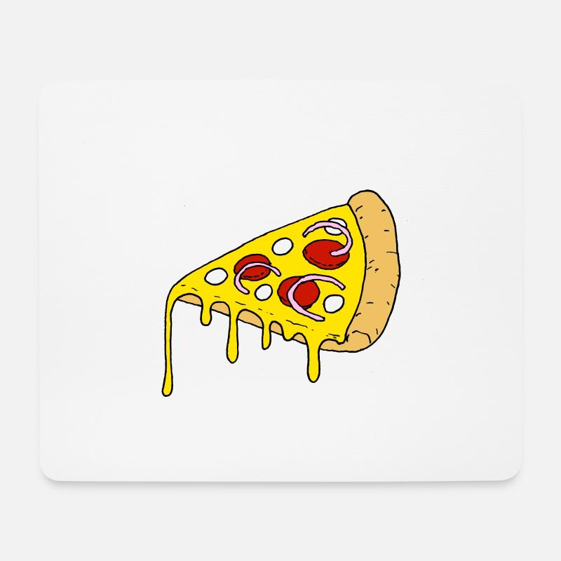 PIZZA - Mouse Pad (horizontal) - white