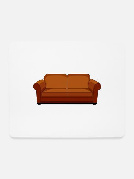 Sofa - Mousepad (Querformat) - Weiß