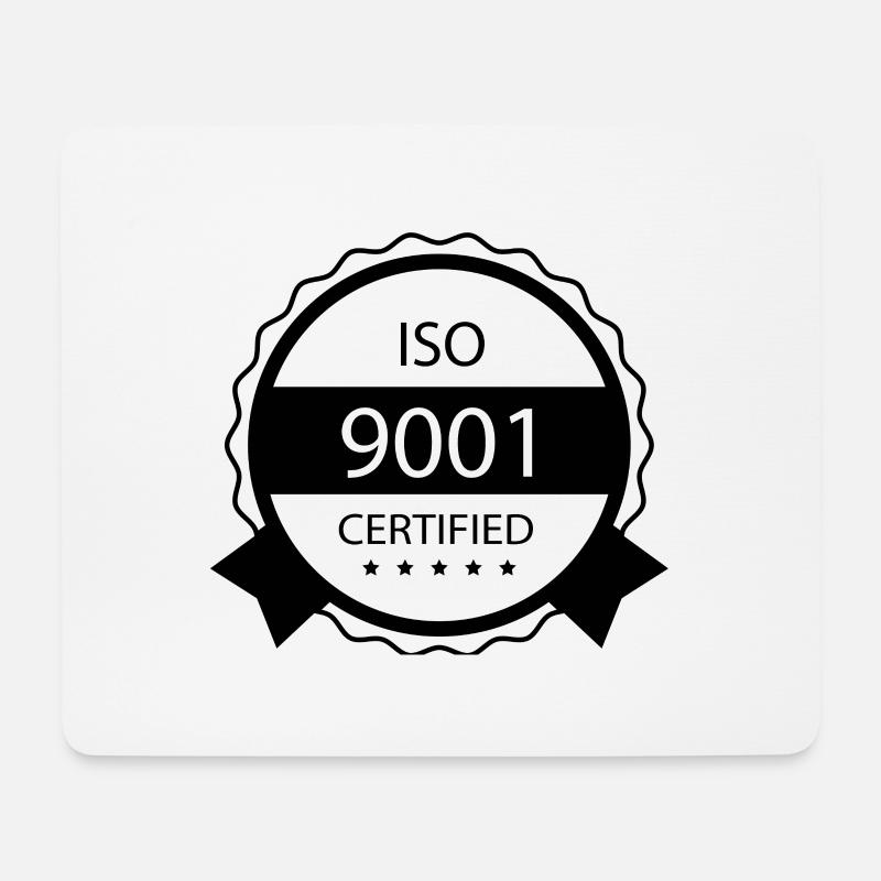 ISO9001 - Mousepad (Querformat) - Weiß