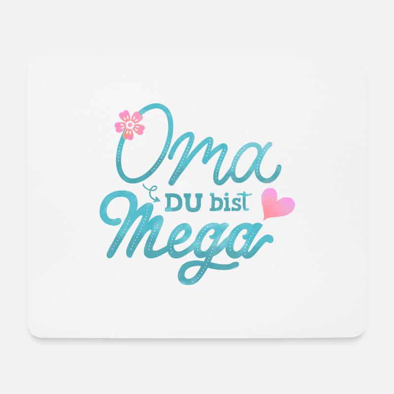 Oma - Mousepad (Querformat) - Weiß
