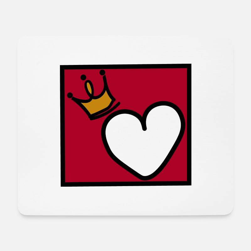 Queen of Hearts - Mouse Pad (horizontal) - white
