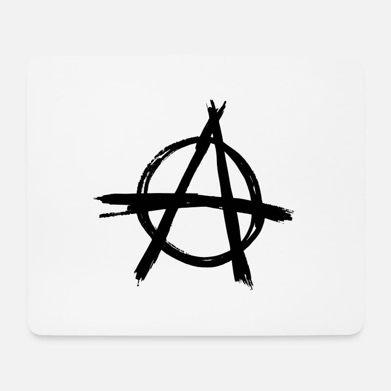 Anarchie - Mousepad (Querformat) - Weiß