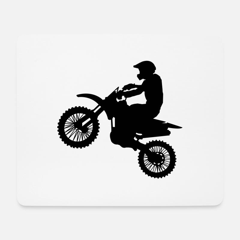 motocross - Mouse Pad (horizontal) - white