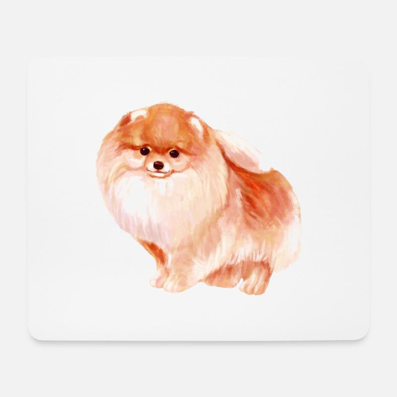 Pomeranian - Mousepad (Querformat) - Weiß