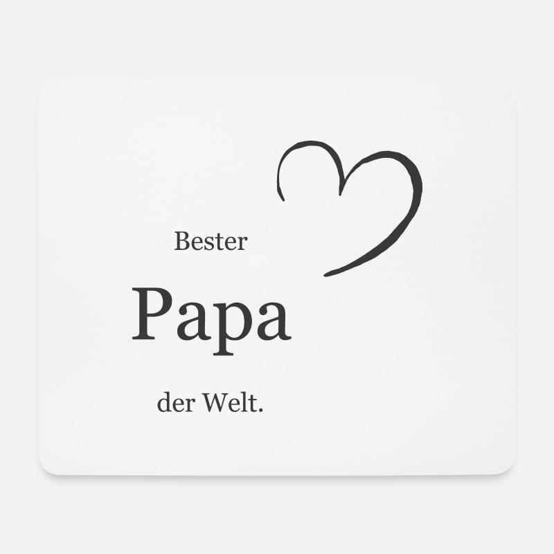 Bester Papa der Welt - Mousepad (Querformat) - Weiß