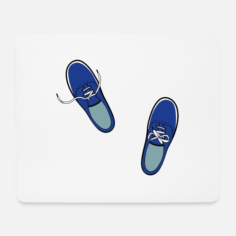shoes - Mousepad (Querformat) - Weiß