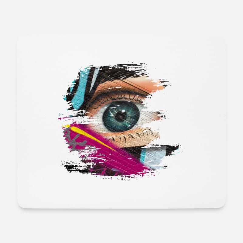 Graffiti - Mousepad (Querformat) - Weiß