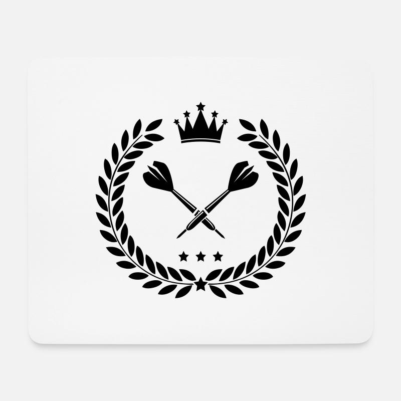 dart - Mousepad (Querformat) - Weiß