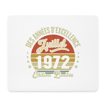 Des Années D'excellence Juillet 1972 Cadeau - Tapis de souris (format paysage) - blanc - Devant