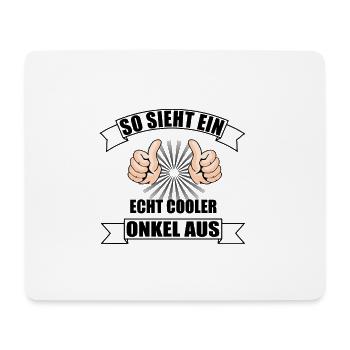 Onkel - Mousepad (Querformat) - Weiß - Vorne