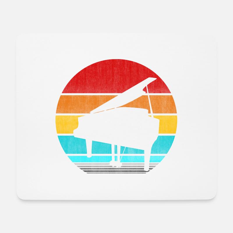 Klavier Retro Vintage - Mousepad (Querformat) - Weiß