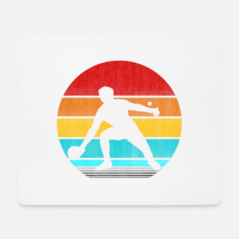 Tischtennis - Mousepad (Querformat) - Weiß