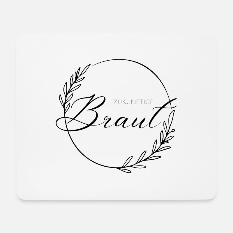 Zukünftige Braut - Mousepad (Querformat) - Weiß